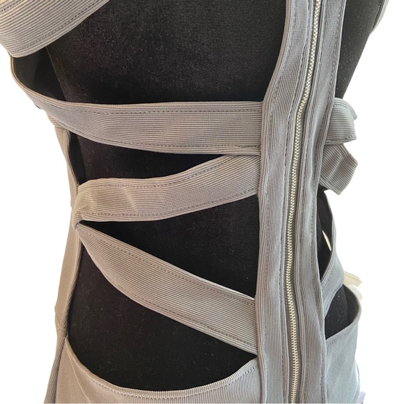 Decibel Gray Back Out Bodycon Dress - Women’s Size X-Large. - Picture 5 of 13